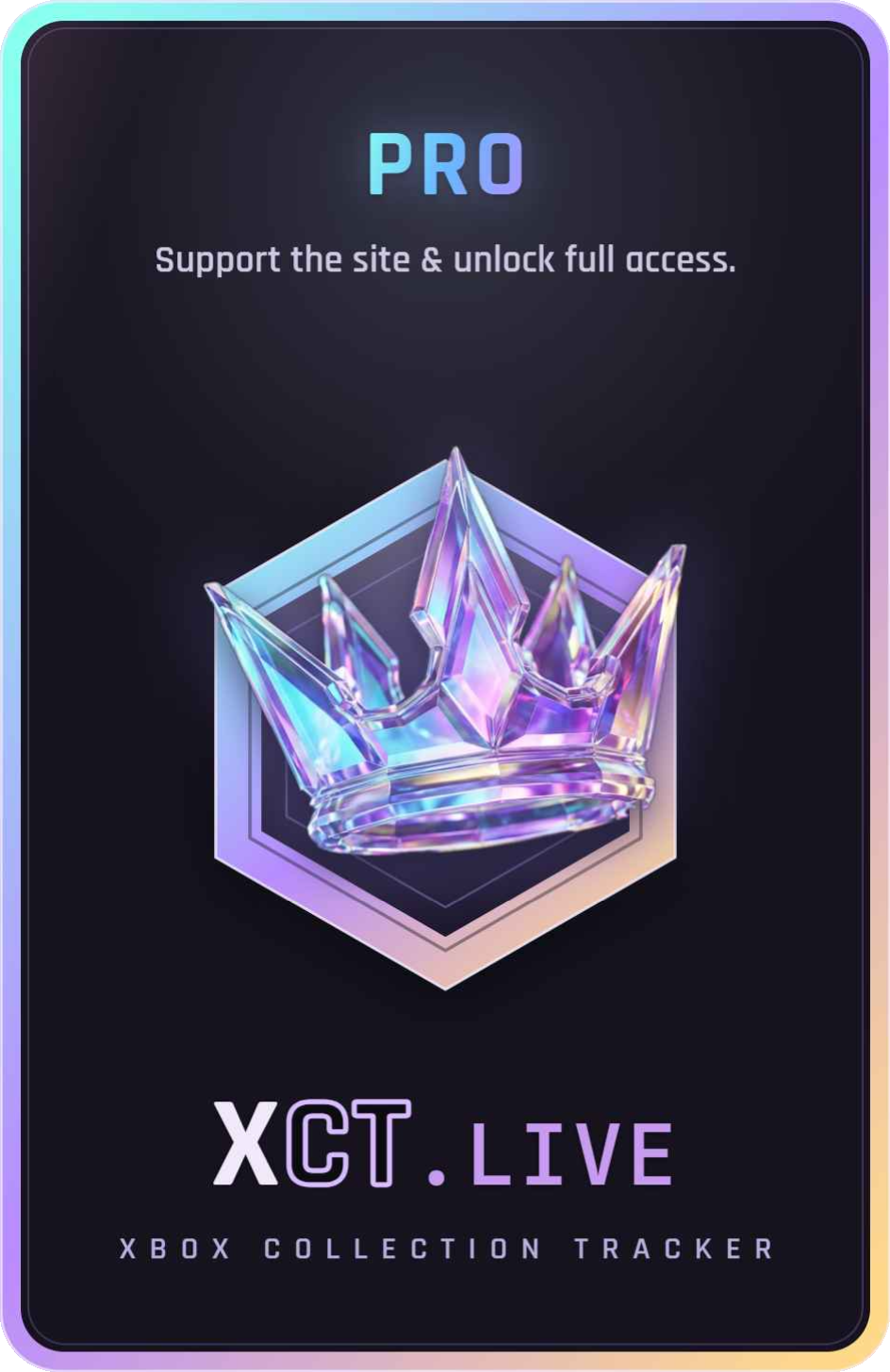 XCT Pro Membership Deck card