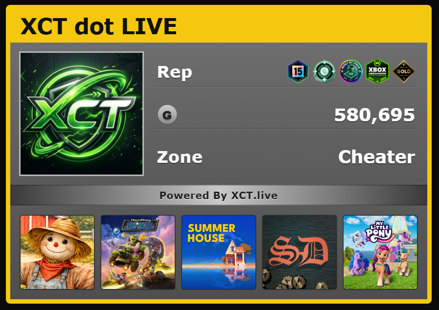 XCT gamercard